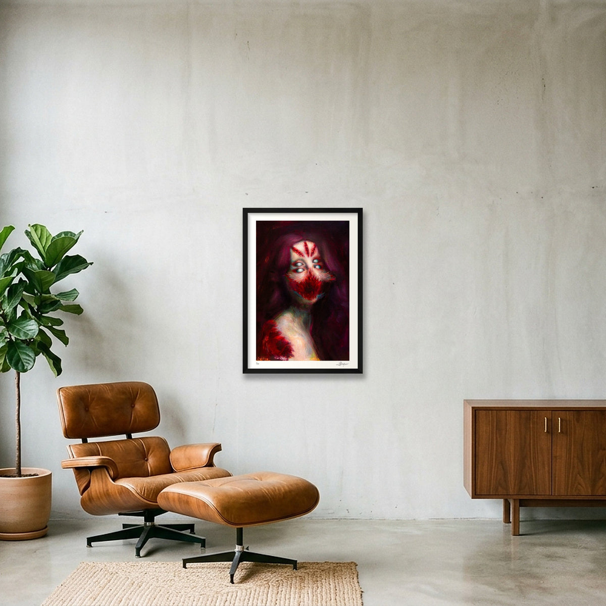 Colorful Study — A2 (42×59cm, 17×23") Black Frame