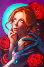 Risky Rose Oil Painting - Original