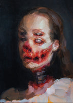 Tiny horror 1: Smile Oil Painting - Original