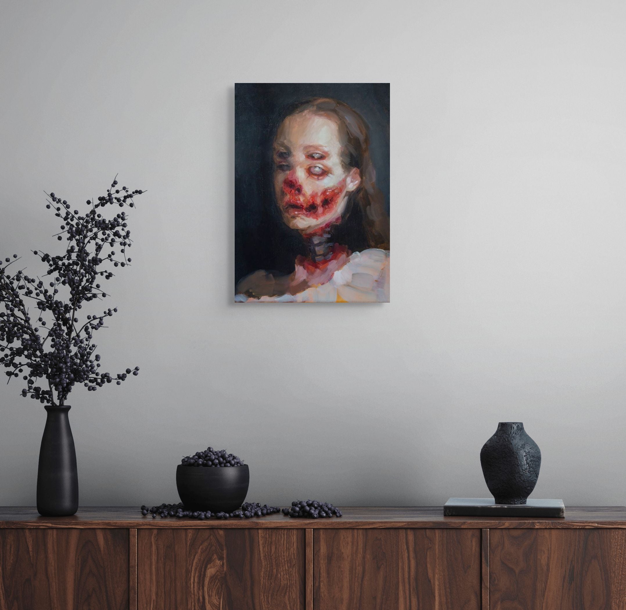 Tiny horror 1: Smile Oil Painting - Original