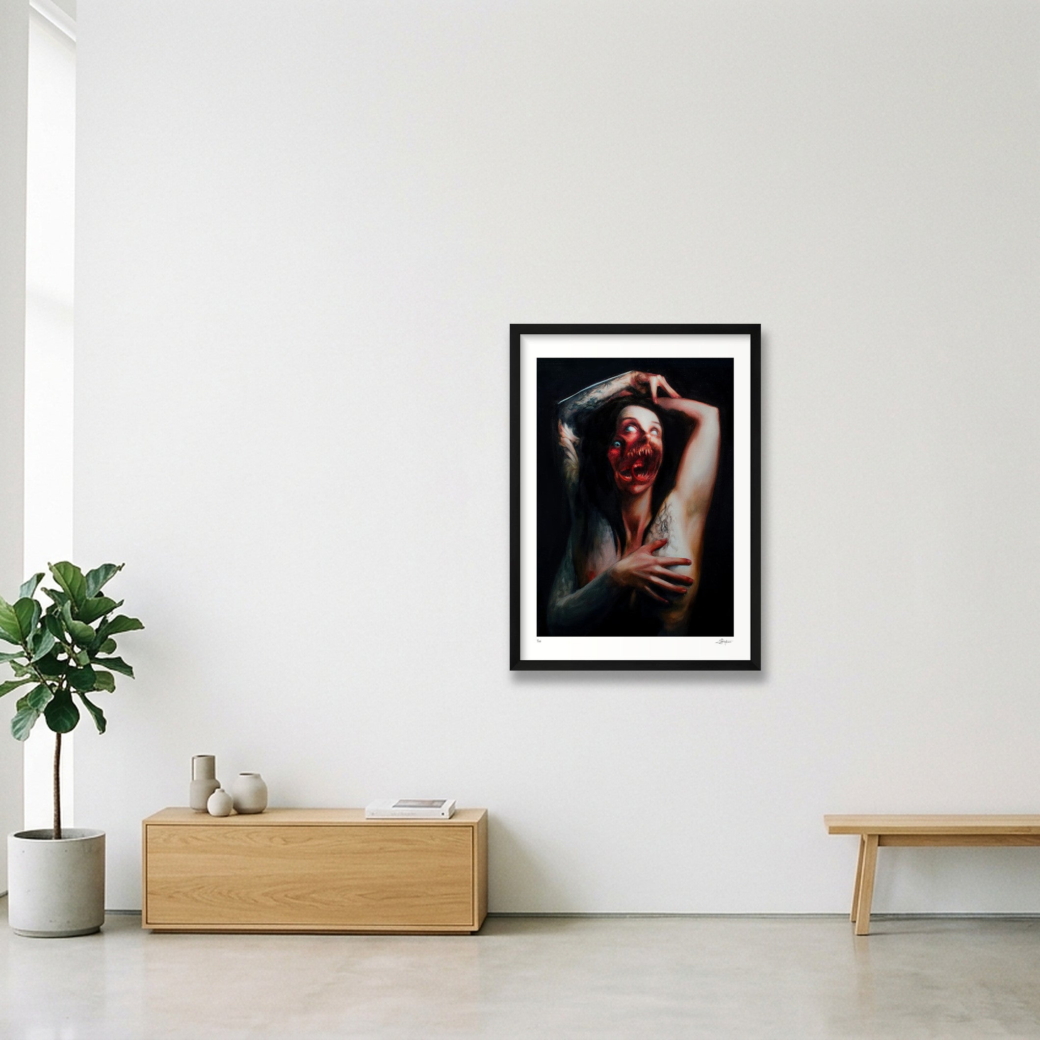 Two Faced — A2 (42×59cm, 17×23") Black Frame