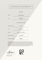 Blind Eye — Certificate of Authenticity