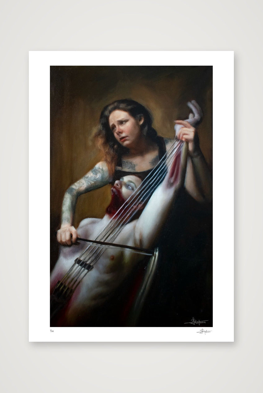 The Cellist — A2 (42×59cm, 17×23") Print only